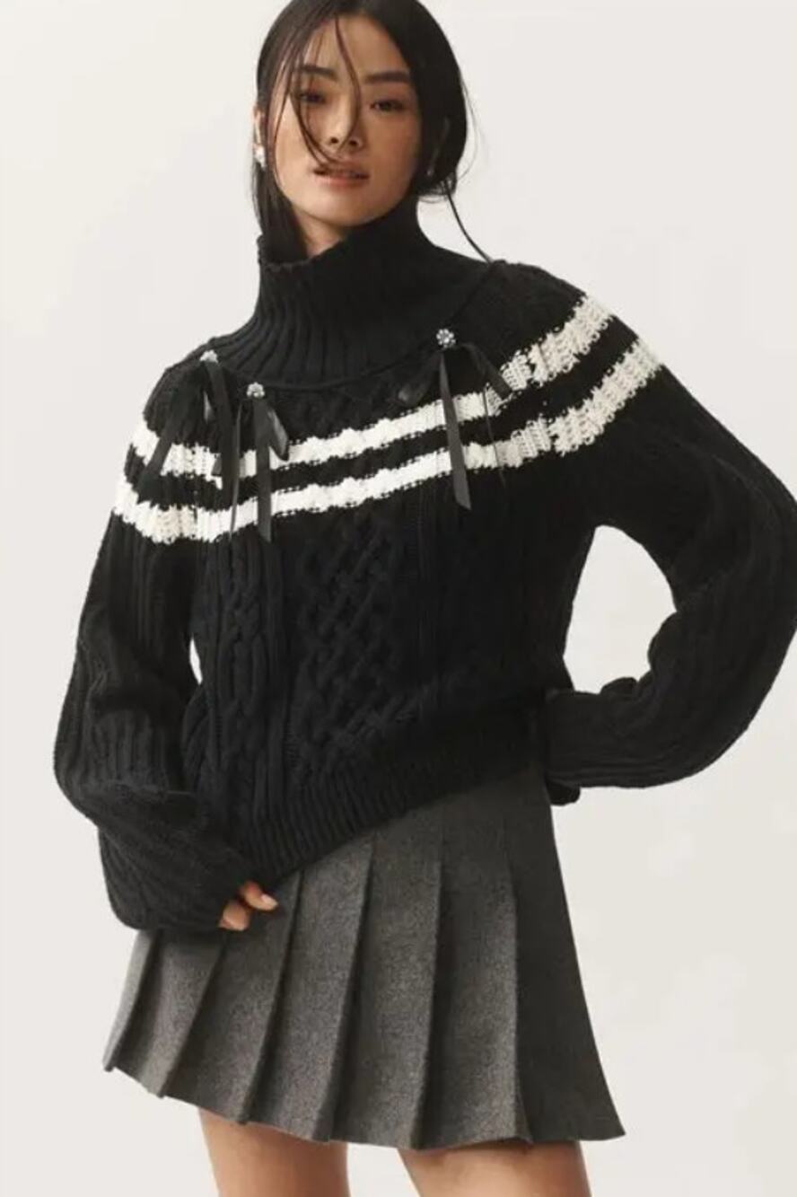 NWT Anthropologie Maeve Turtleneck Balloon-Sleeve Sweater - 2X